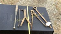 BOLT CUTTER, SHEARS, CROW BAR, MISC