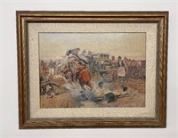 Charles Marion Russell Bronc to Breakfast Print