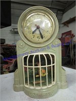 PARROT IN CAGE CLOCK