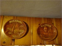 Lugenes Resin Oval Illinois and Missouri Plates