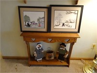 Amish/Mennonite Collectibles & Hallway Table