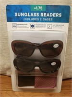 Eyewear LTD 2 pack Bifocal Sunglasses Reader +1.75