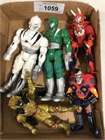 POWER RANGERS FIGURINES, APPROX 7" TALL