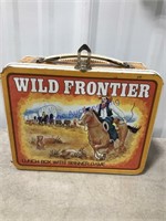 WILD FRONTIER TIN LUNCH BOX W/ SPINNER, NO THERMOS