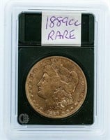 Coin 1889-CC Morgan Silver Dollar In Case