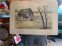 SIGNED COUNTRY PRINT