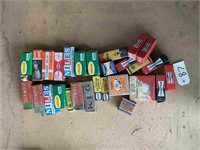 QTY OF ASSORTED VINTAGE SPARK PLUGS, SWITCHES ETC.