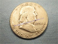 1954S FRANKLIN 1/2 DOLLAR