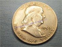 1959P FRANKLIN 1/2 DOLLAR