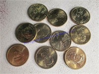 PRESIDENTIAL GOLD COINS