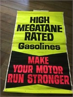 2 Large Canvas Mobil Oil Banners
