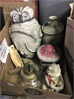 Studio Pottery incl. Large Owl Jar