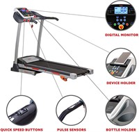 Treadmill with Device Holder, Incline