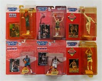 Six Starting Lineup 1990’s Basketball Collectibles