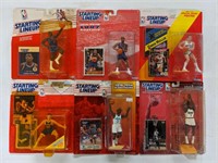 Six Starting Lineup Vintage Basketball