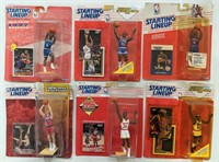 Six StartingLineup 1990's Basketball Collectibles
