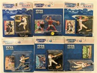 Six StartingLineUp 1990's Baseball Collectibles