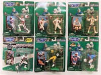 Six Starting Lineup 1990's Football Collectibles