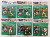Six Starting Lineup 1997 Football Collectibles