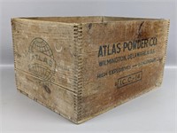 Vintage Atlas Wooden Dynamite Crate