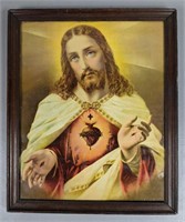 Vintage Hemlock Framed Jesus Print