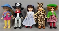 Five McDonald's Miniature Madame Alexander Dolls