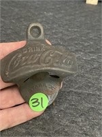 Vintage Metal Coca Cola Bottle Opener