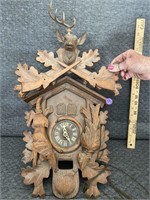 Antique German Wooden Coo Coo Clock