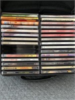 Lot of Vintage CD's in Carrying Case