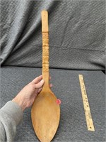 Large Vintage Wooden Spoon