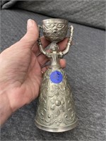Silver Plated?/Pewter? Antique Marriage Cup