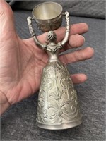 Silver Plated?/Pewter? Antique Marriage Cup