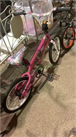 Child’s pink bicycle, Camo Decoy model