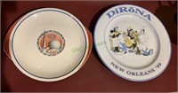 Two serving plates and original 1939 New York