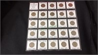 Coins - 24 different Liberty head nickels,