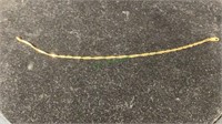 Jewelry - 8 inch twisted gold bracelet marked 14