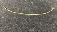 Jewelry - 7 inch rope bracelet marked 14kt (1178)