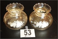 Pair Lamp Shades 6-3/4"