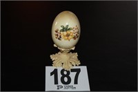 Porcelain Egg with Stand 6"