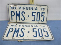 1975 License Plates