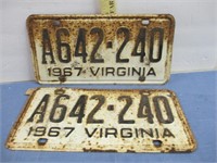 1967 License Plates