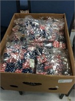 Box lot US flag barrettes