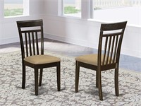 East West Furniture CAC-CAP-C Chairs  Set of 2