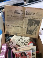 Box lot Elvis memorabilia