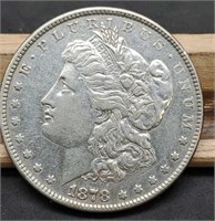 1878 Morgan Silver Dollar, 8 Tail Feathers, XF