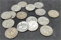 (16) Silver Washington Quarters