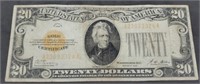 1928 Twenty Dollar Gold Certificate Note