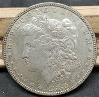 1880 Morgan Silver Dollar, XF40