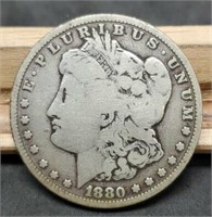 1880-CC Morgan Silver Dollar, VG