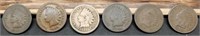 (6) Indian Head Cents: 1863,1864,1879,